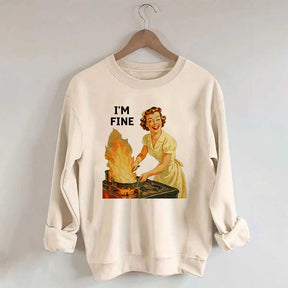 I'm Fine Retro Sweatshirt