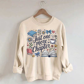 Cozy Book Just One More Chapter Sweatshirt