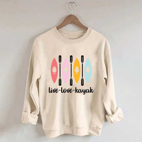 Women Kayaking Canoeing Sweatshirt