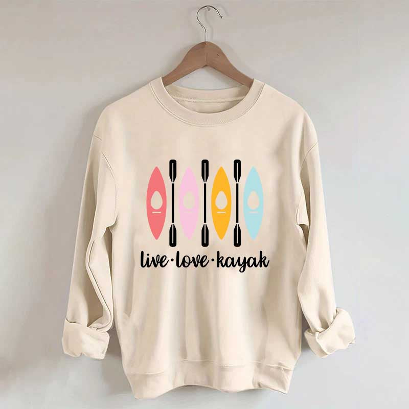 Women Kayaking Canoeing Sweatshirt