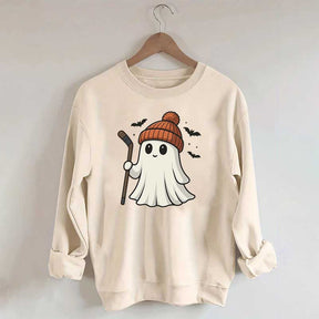 Fun Hockey Halloween Cute Ghost Sweatshirt