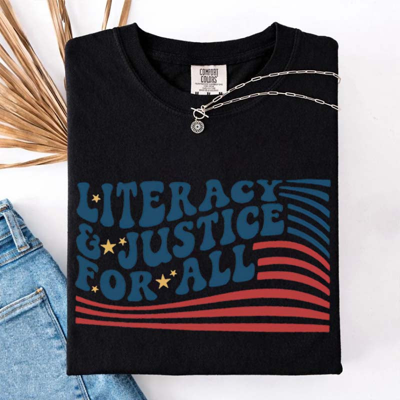 Literacy And Justice For All T-Shirt