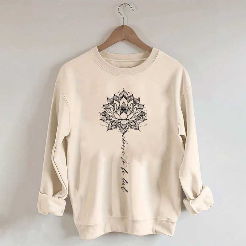 Choose To Be Kind Flower Mandala Sweatshirt