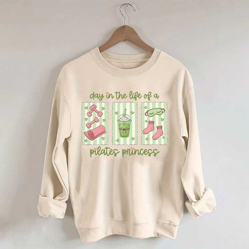 Pilates Princess Preppy Fitness Girl Sweatshirt