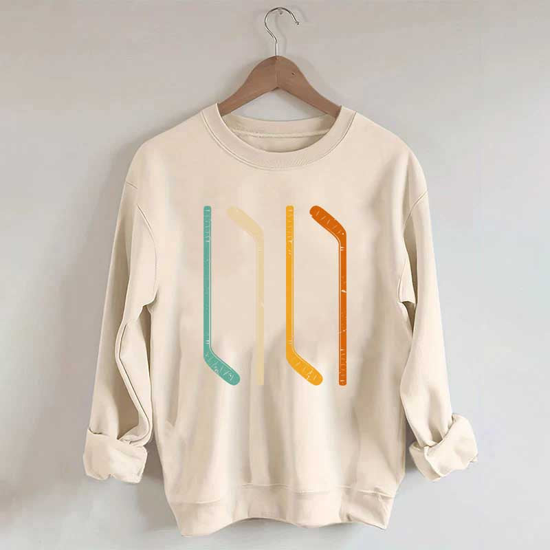 Ice Hockey Stick Vintage Sweatshirt