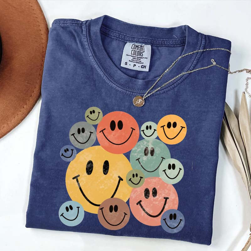 Retro Smiley Faces T-Shirt