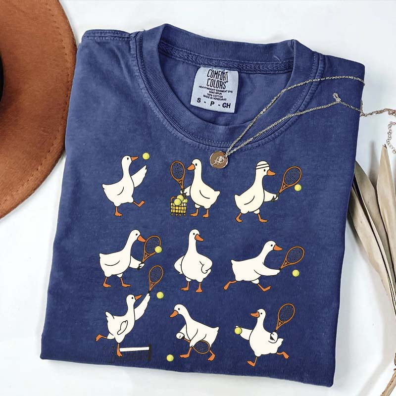 Cute Goose Tennis Sports T-Shirt