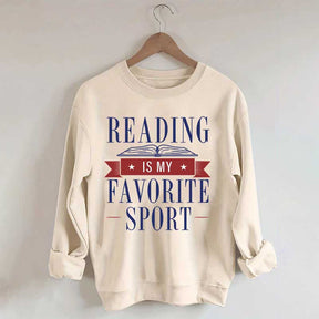 Reading Is My Favorite Sport Librarian Lover Sweatshirt