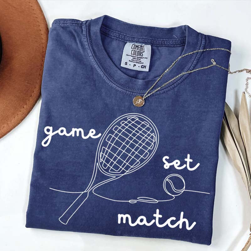 Tennis Game Set Match T-Shirt
