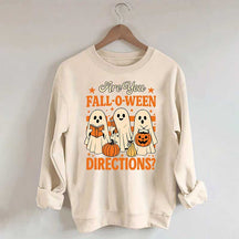 Are You Fall O Ween Directions Halloween Sweatshirt