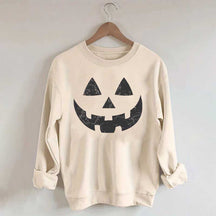 Retro Fall Pumpkin Face Sweatshirt