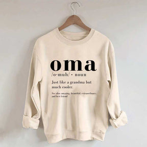 Funny Oma Pregnancy Reveal Sweatshirt