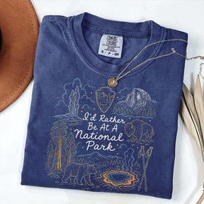 I'd Rather Be At America Parks Lovers T-Shirt