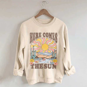 Here Comes The Sun Retro Desert Sweatshirt