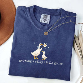 Growing A Silly Little Goose Pregnancy Announcement T-shirt