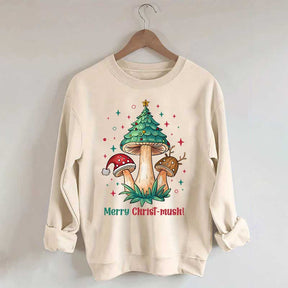 Retro Mushroom Christmas Sweatshirt