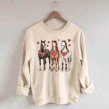 Valentines Horse Sweatshirt