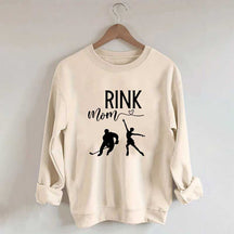 Rink Mom Hockey And Figure Skating Mom Sweatshirt