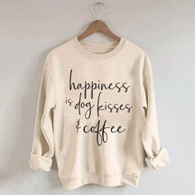 Happiness Is Dog Kisses & Coffee Sweatshirt