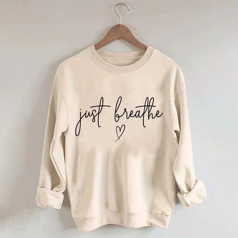 Just Breathe Yoga Lover Sweatshirt