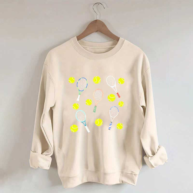 Tennis Balls & Tennis Racquets Sweatshirt