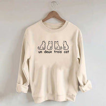 Un Deux Trois Cat Cute Sweatshirt