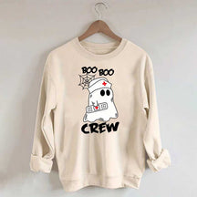 Cute Halloween Boo Crew Nurse Sweatshirt