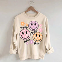 Comfort Colors Happy To See Your Face Sweatshirt