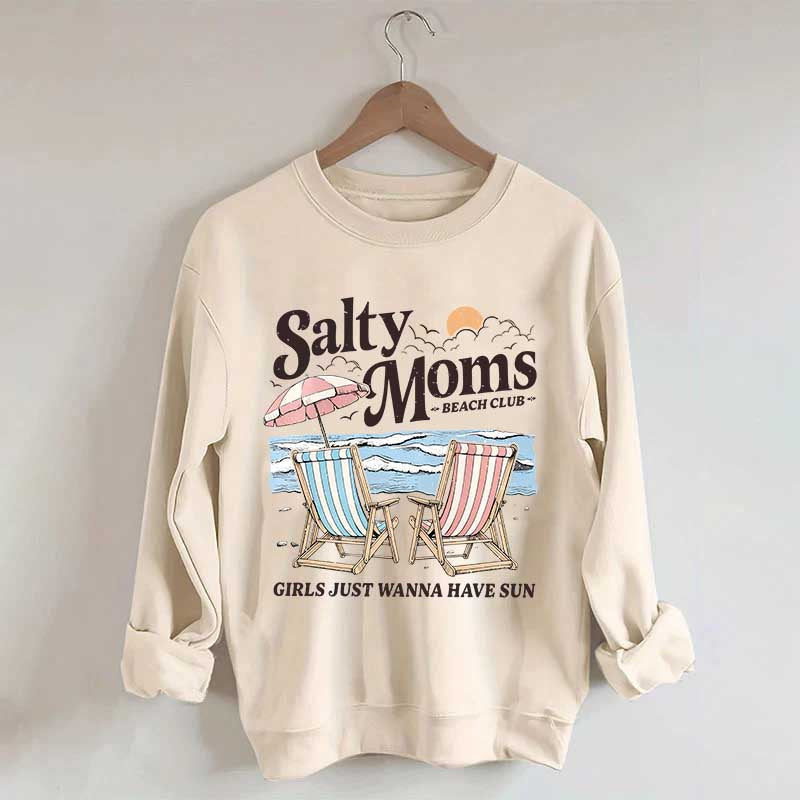 Salty Moms Beach Club Sweatshirt