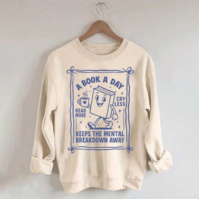 A Book A Day Bookworm Sweatshirt