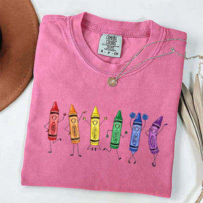 Funny Teacher Life Happy Doodle Back To School T-Shirt