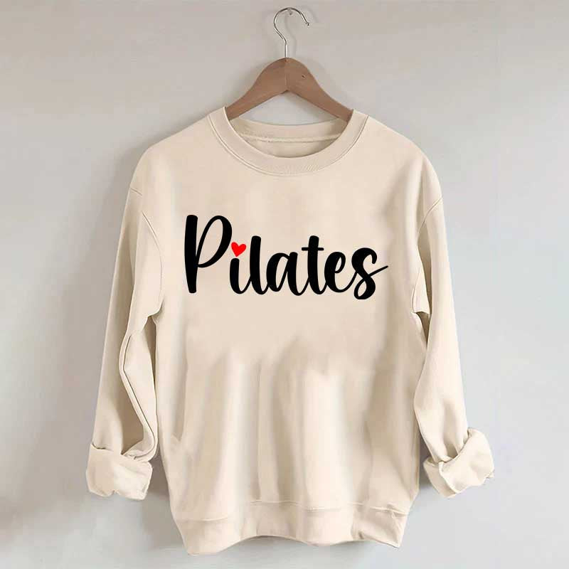 Pilates Red Heart Sweatshirt