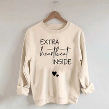 Extra Heartbeat Inside Minimalist Sweatshirt