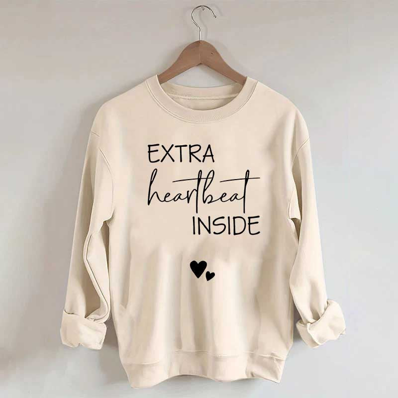 Extra Heartbeat Inside Minimalist Sweatshirt