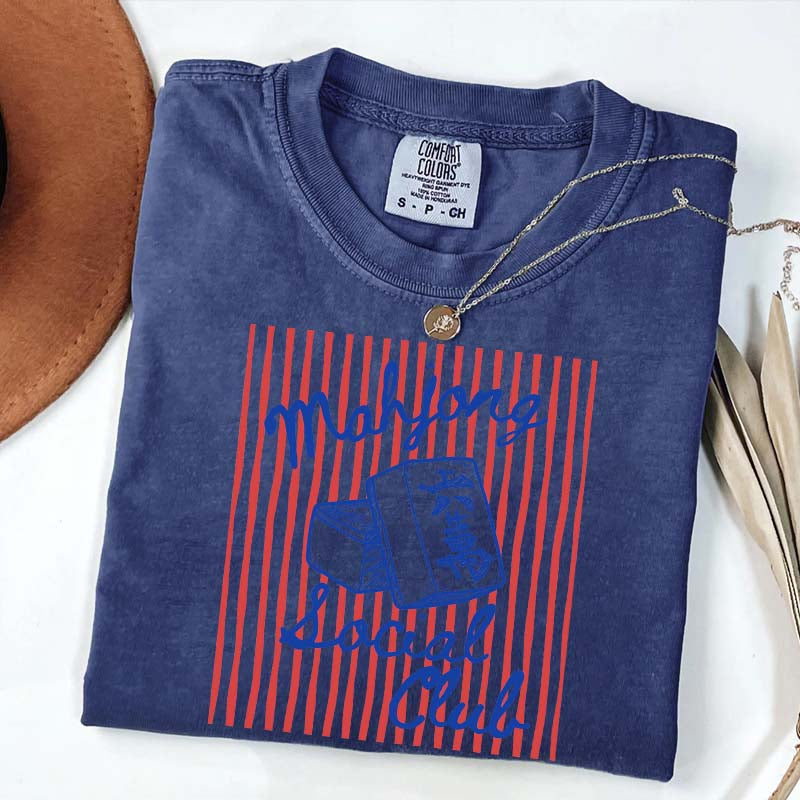 Mahjong Social Club Funny T-Shirt