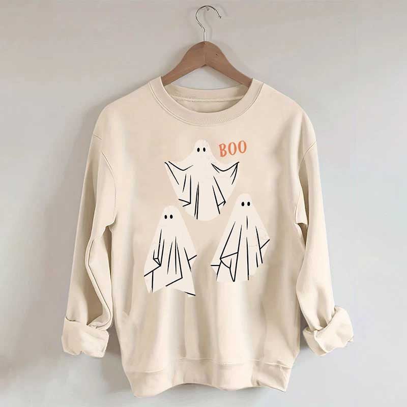 Retro Ghost Boo Sweatshirt