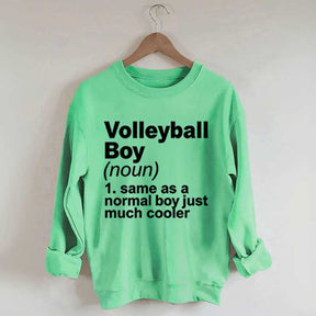 Volleyball Boy Definition Funny Sweatshirt