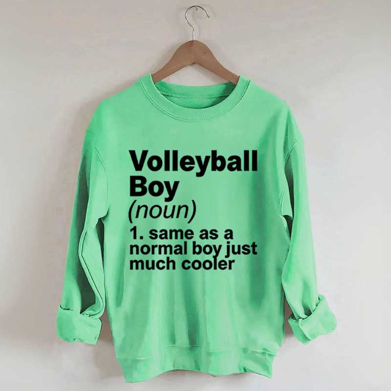 Volleyball Boy Definition Funny Sweatshirt