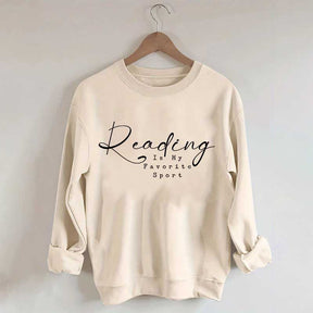 Vintage Reading Is My Favorite Sport Sweatshirt