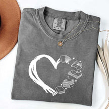 Heart of Books Lover T-Shirt
