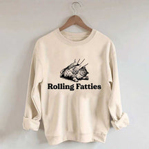 Cute Rolling Fatties Cat Sweatshirt