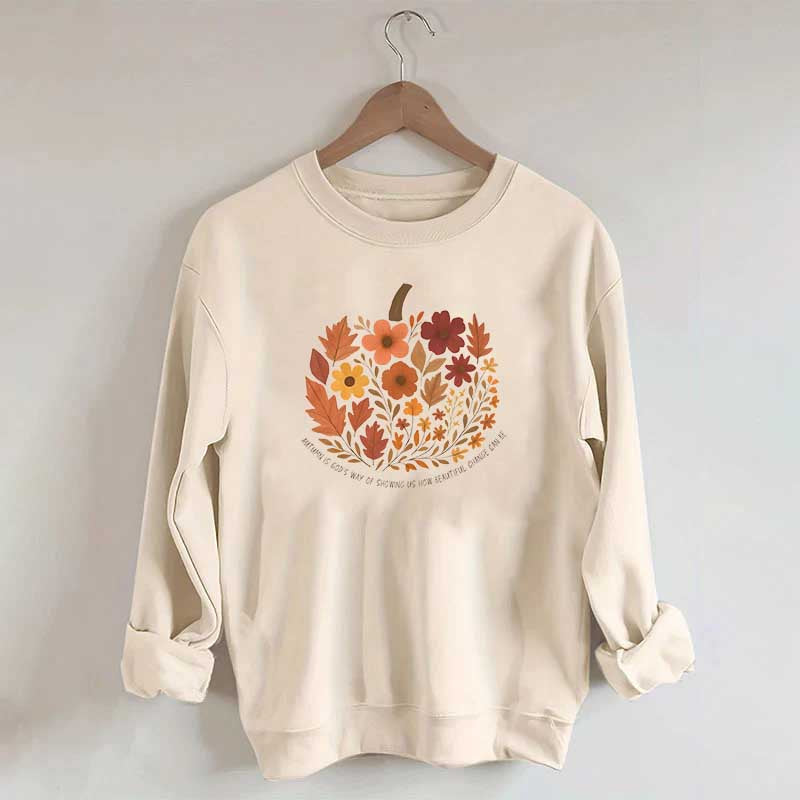 Autumn Leaves Faith Fall Crewneck Sweatshirt