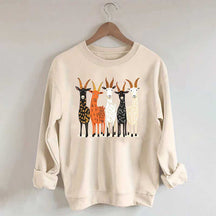Colorful Goat Funny Farm Animal Sweatshirt
