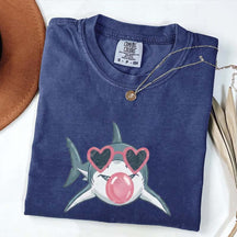 Shark Blowing Bubble Comfort Colors T-Shirt