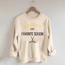 Hockey is My Favorite Season Simple Sweatshirt