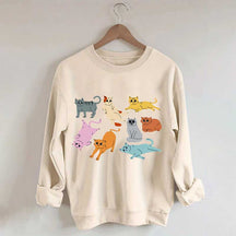 Funny Retro Cat Sweatshirt