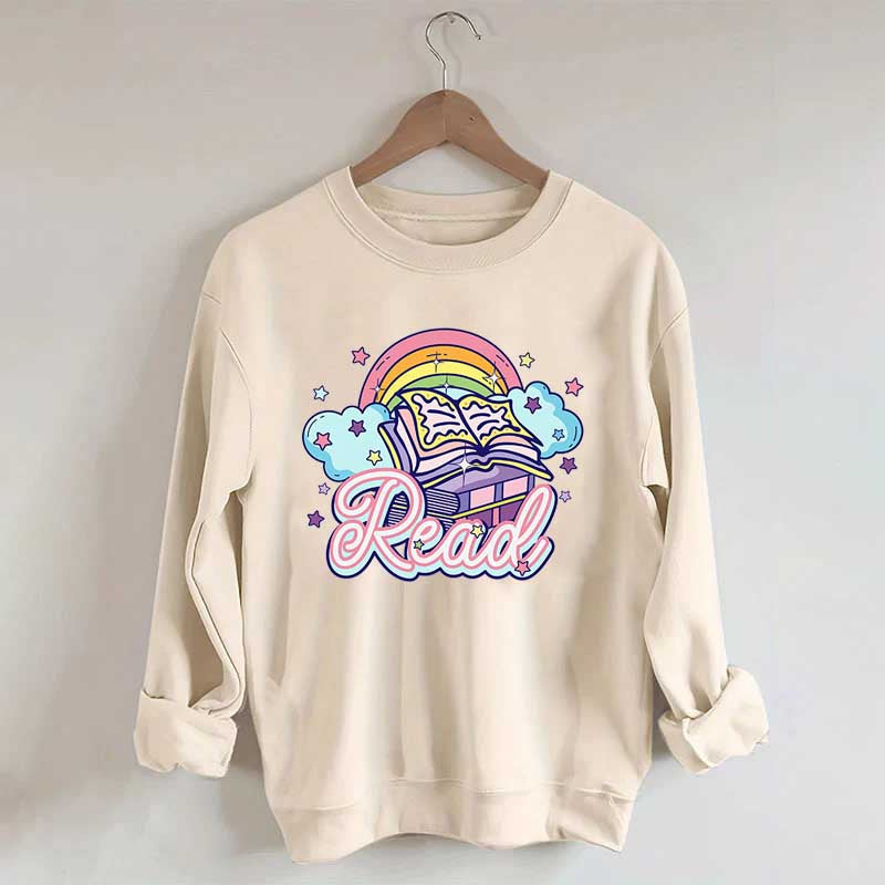 Rainbow School Book Lover Sweatshirt