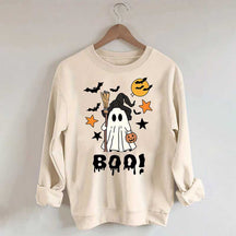 Halloween Boo Ghost Spooky Fall Sweatshirt