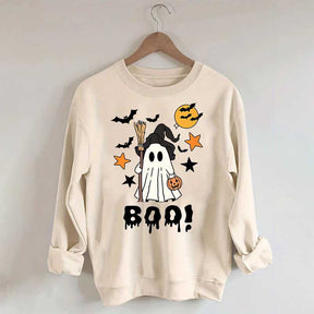 Halloween Boo Ghost Spooky Fall Sweatshirt