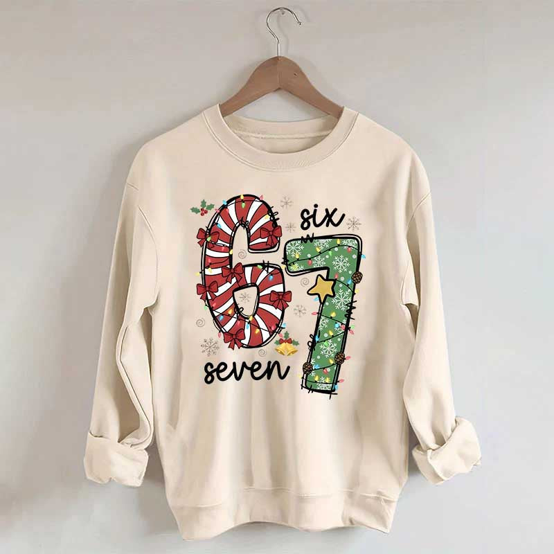 67 Christmas Lights Red Green Xmas Sweatshirt